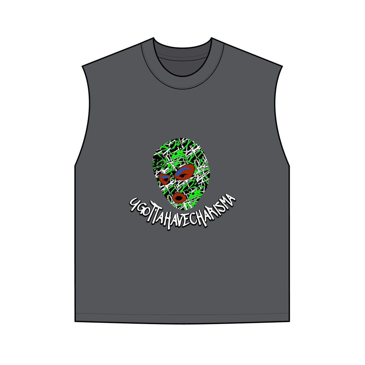 ugottahavecharisma Logo tank | Graphic Sleeveless Shirt