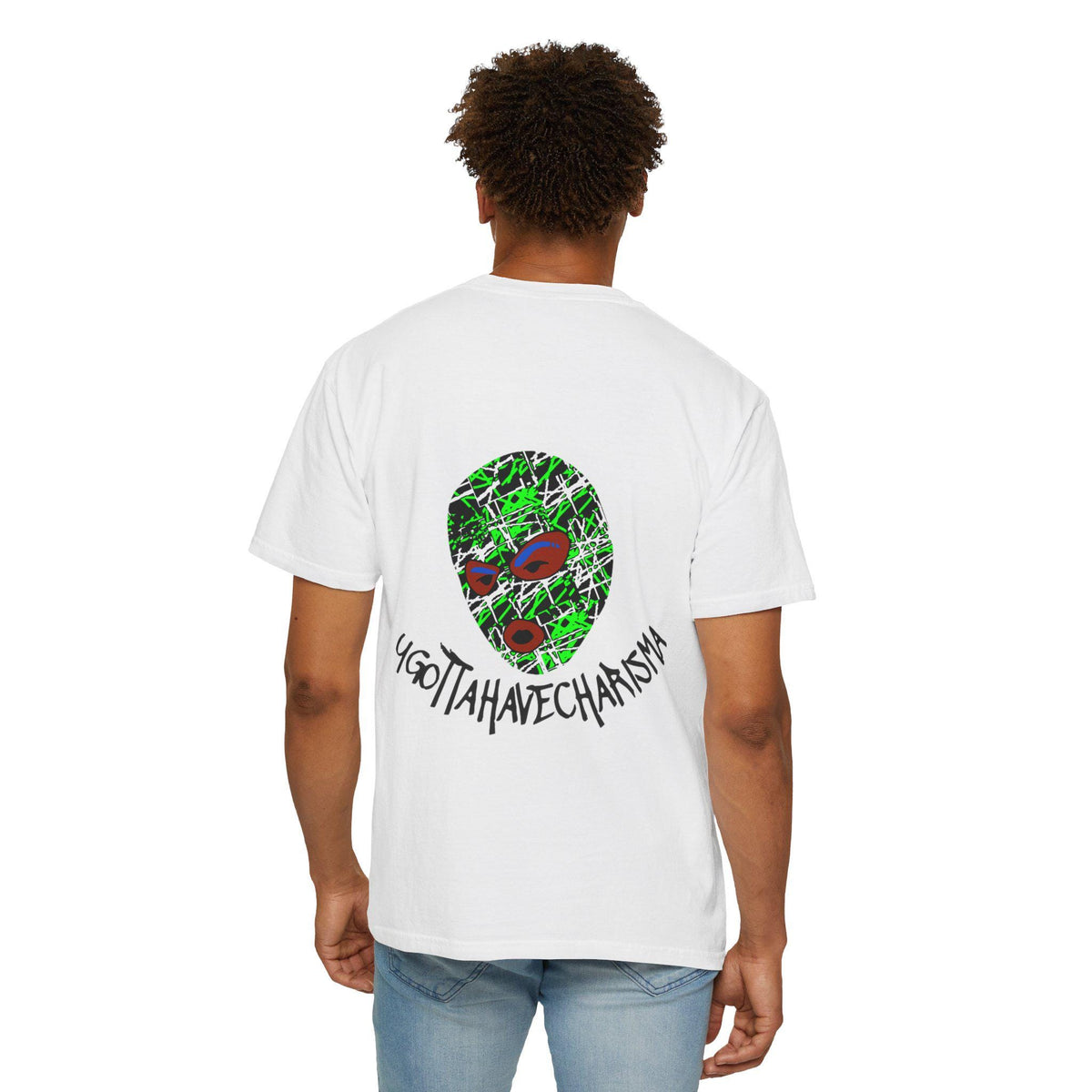 ugottahavecharisma White Logo Tee | Gender Neutral Streetwear | Graphic Tee |
