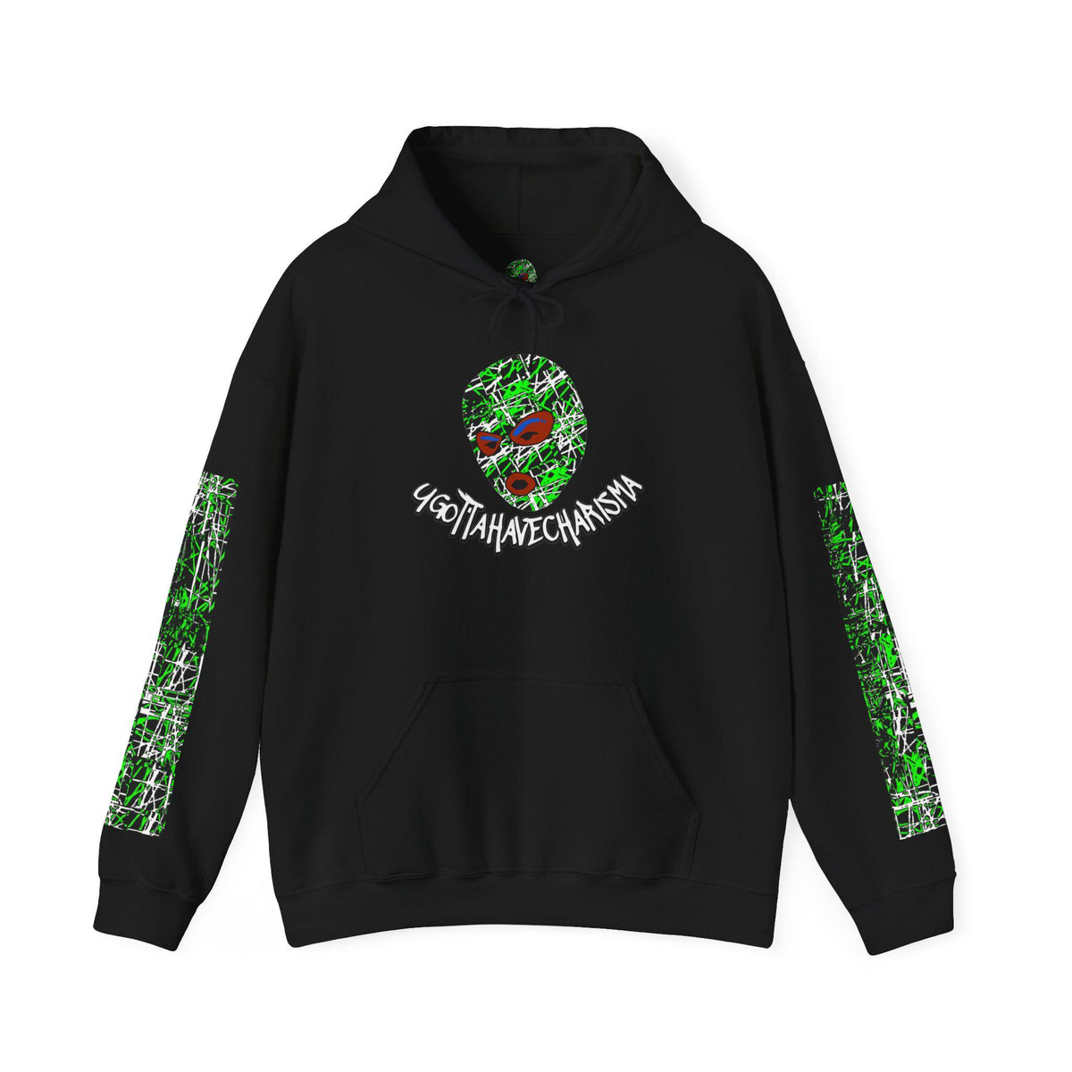 ugottahavecharisma Black logo hoodie — photo 01
