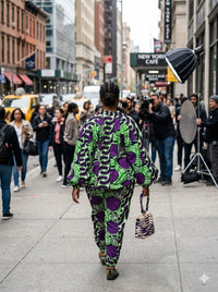 Ankara Kente Print Jumper Set • Co-ord Streetwear