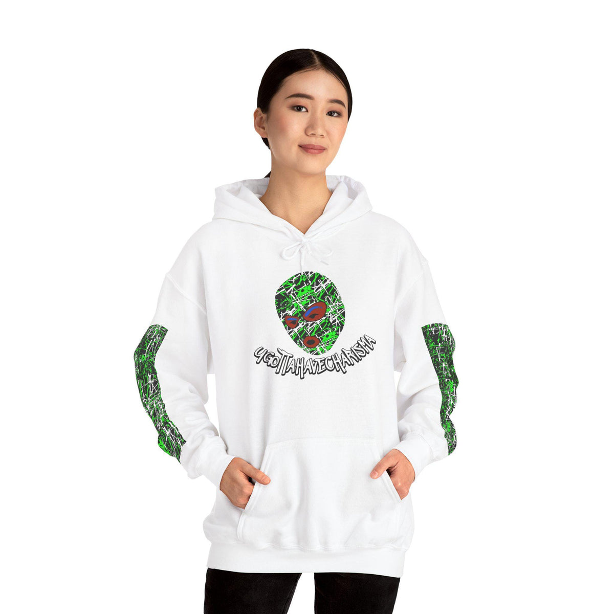ugottahavecharisma White logo hoodie — photo 05