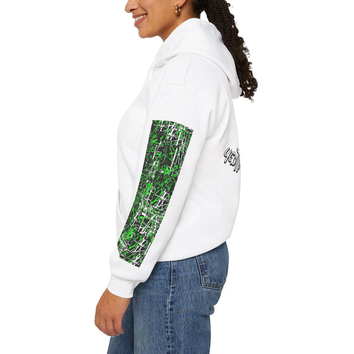 ugottahavecharisma White logo hoodie — photo 06