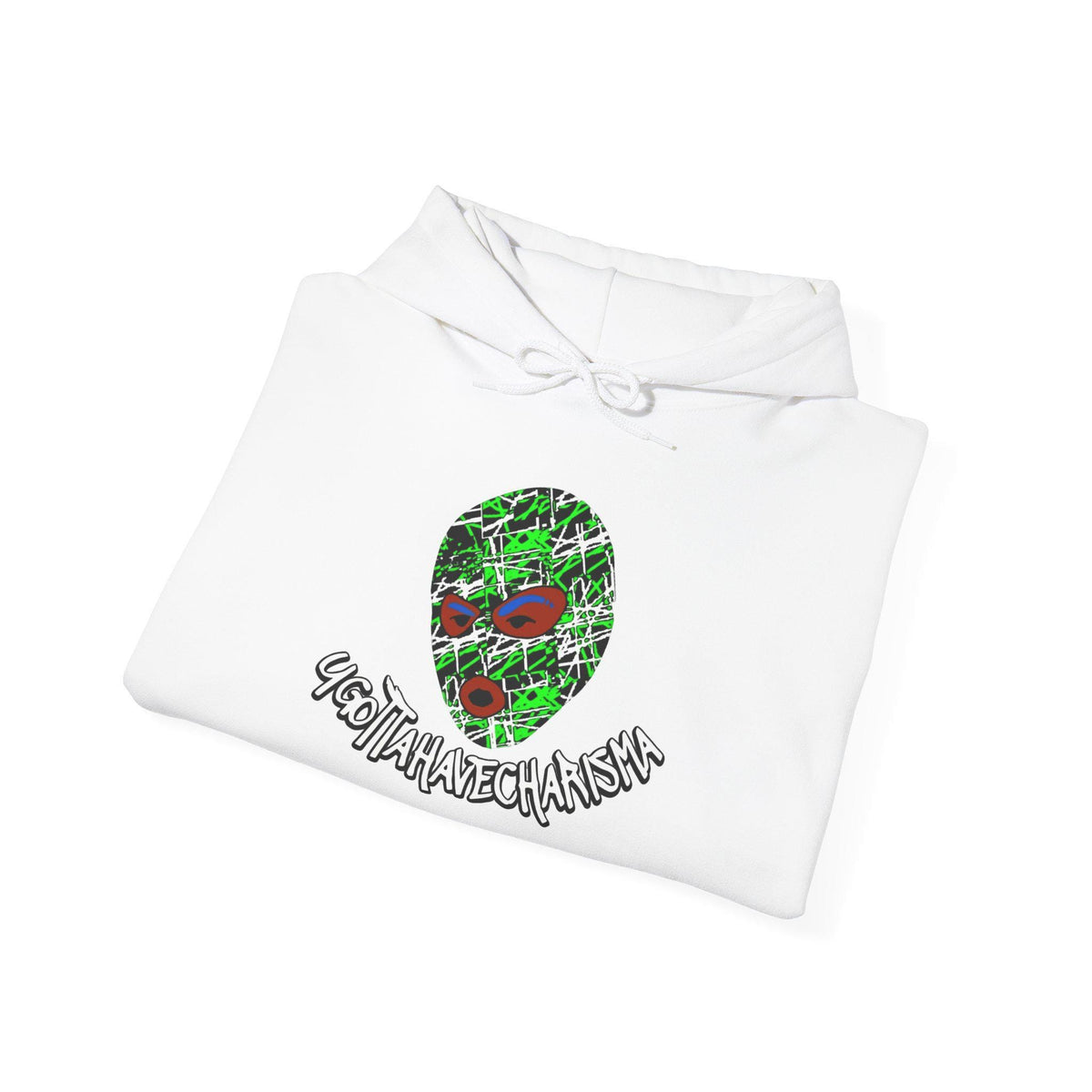 ugottahavecharisma White logo hoodie — photo 08